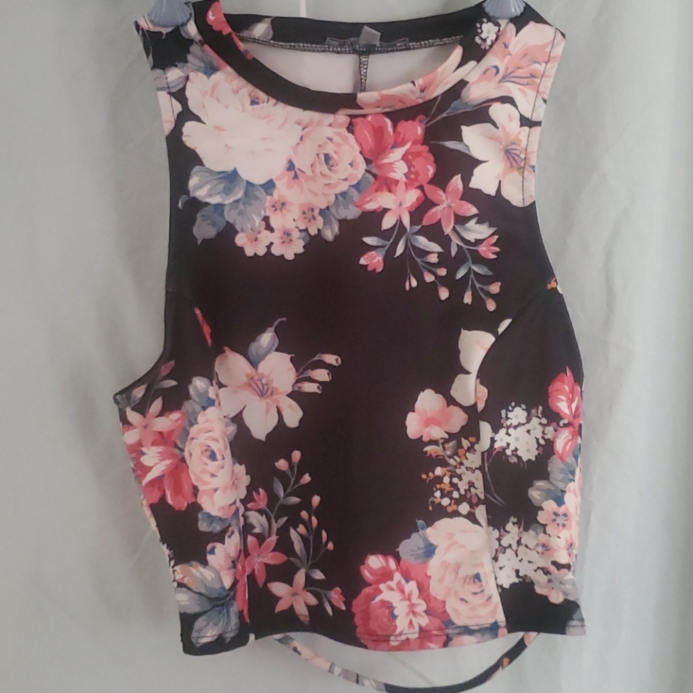 Floral crop top